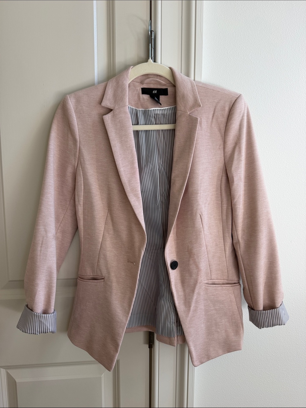H&M Blazer Jacket in Dusty Rose